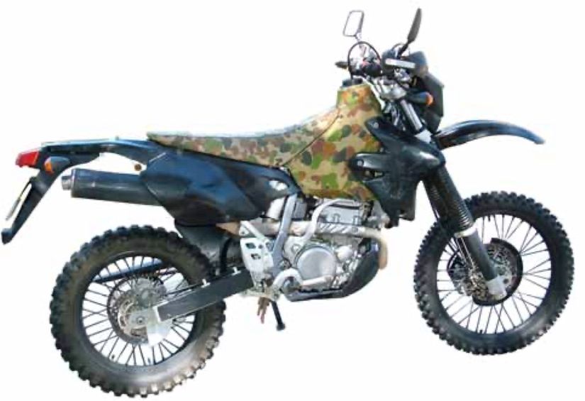 Image of DRZ400e motorcycle in ADF spec